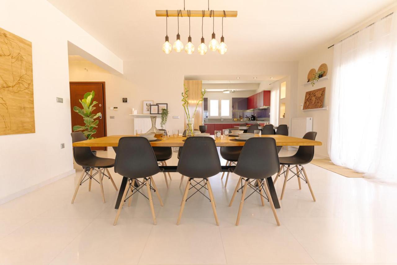 Blue Sky Villa In Crete Epano Vathia Ngoại thất bức ảnh
