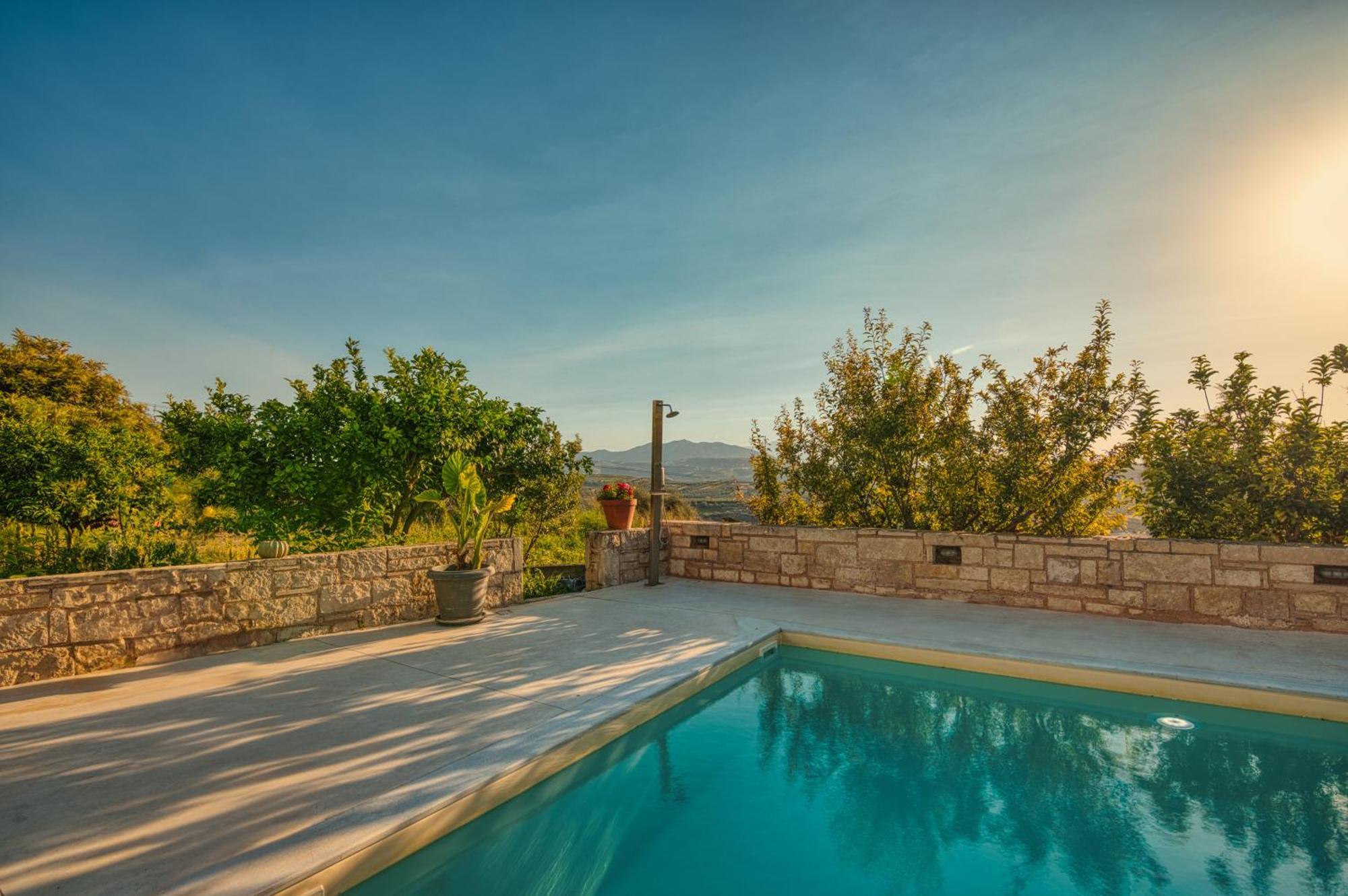 Blue Sky Villa In Crete Epano Vathia Ngoại thất bức ảnh