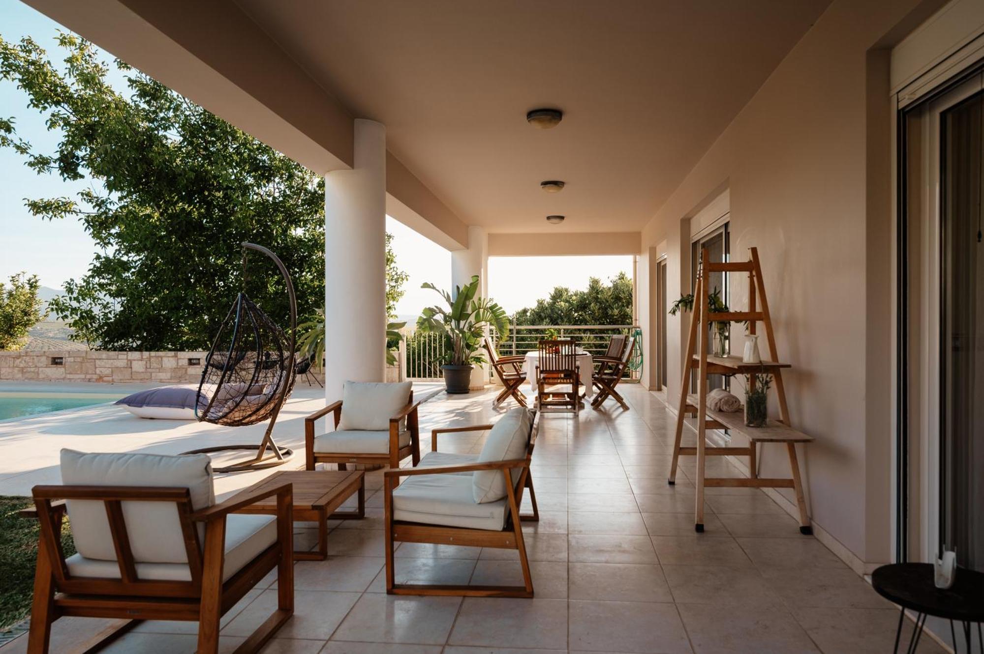 Blue Sky Villa In Crete Epano Vathia Ngoại thất bức ảnh